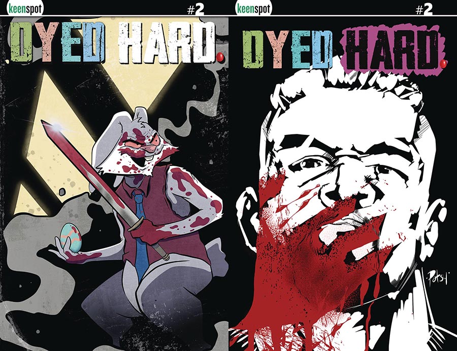 Dyed Hard #2 Cover F Variant Holofoil Flip Cover