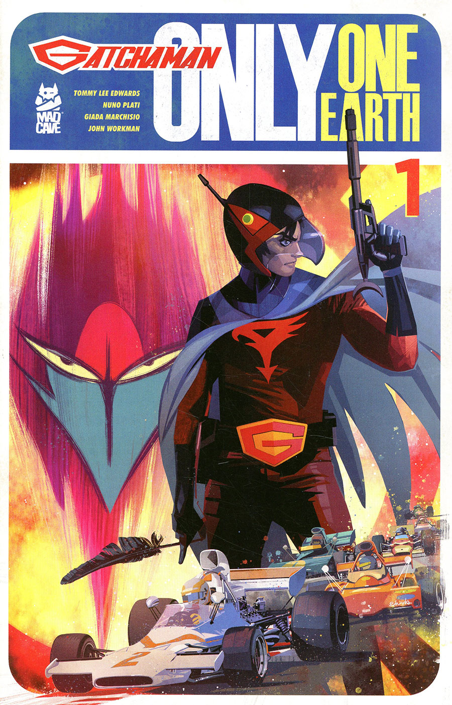 Gatchaman Only One Earth #1 Cover A Regular Tommy Lee Edwards Cover
