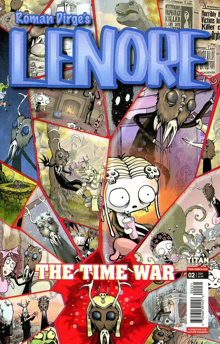Lenore The Time War #2 Cover C Variant Roman Dirge Cover