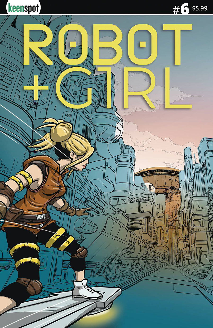Robot + Girl #6 Cover A Regular Mike White Cover
