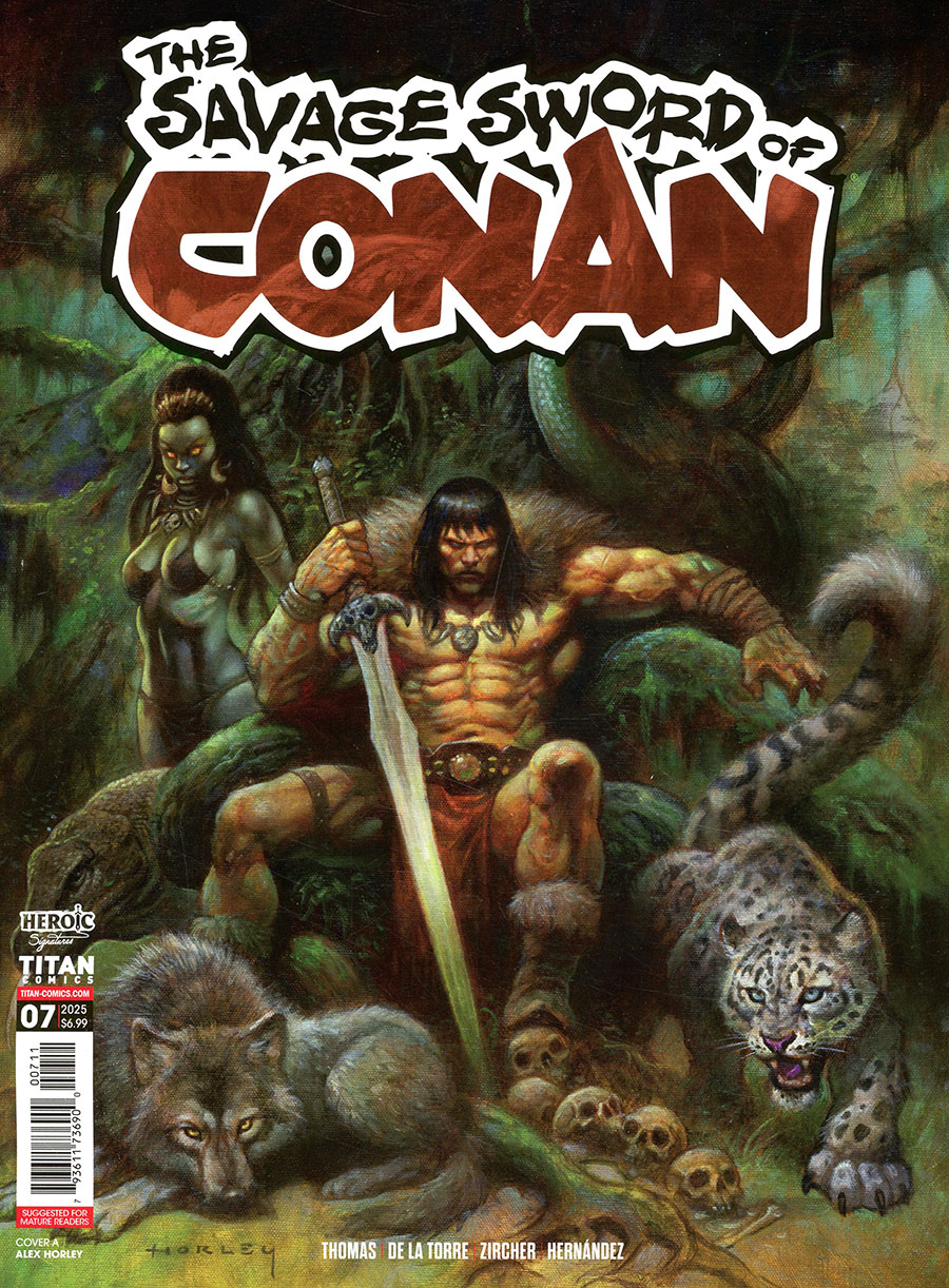 Savage Sword Of Conan Vol 2 #7 Cover A Regular Alex Horley Cover