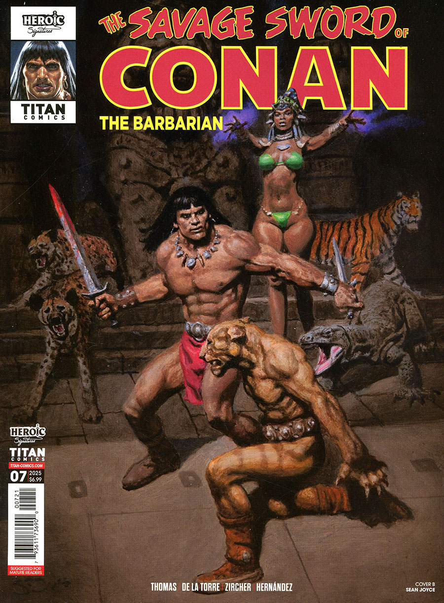 Savage Sword Of Conan Vol 2 #7 Cover B Variant Sean Joyce Cover
