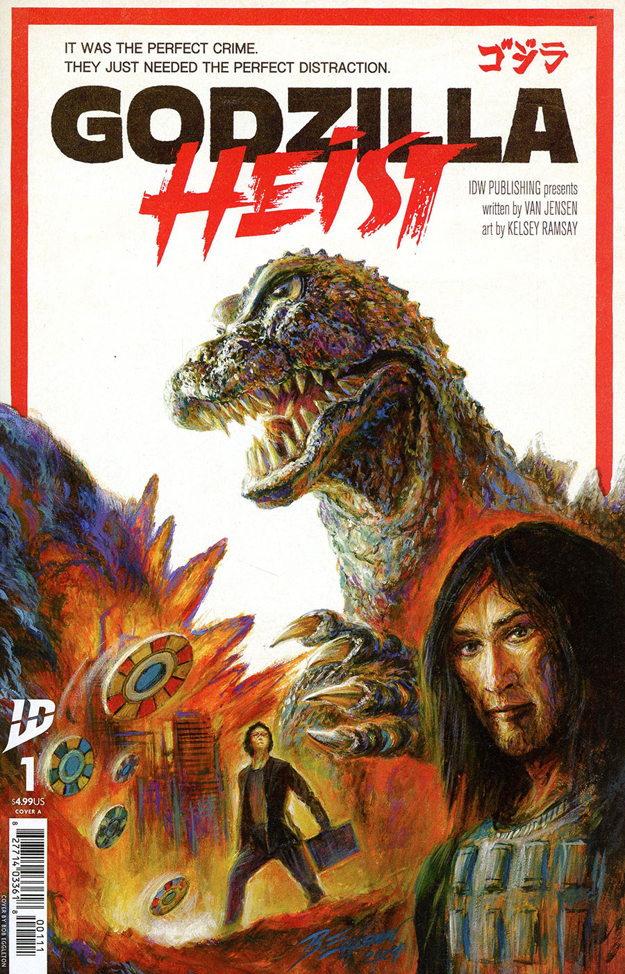 Godzilla Heist #1 Cover A Regular Bob Eggleton Cover