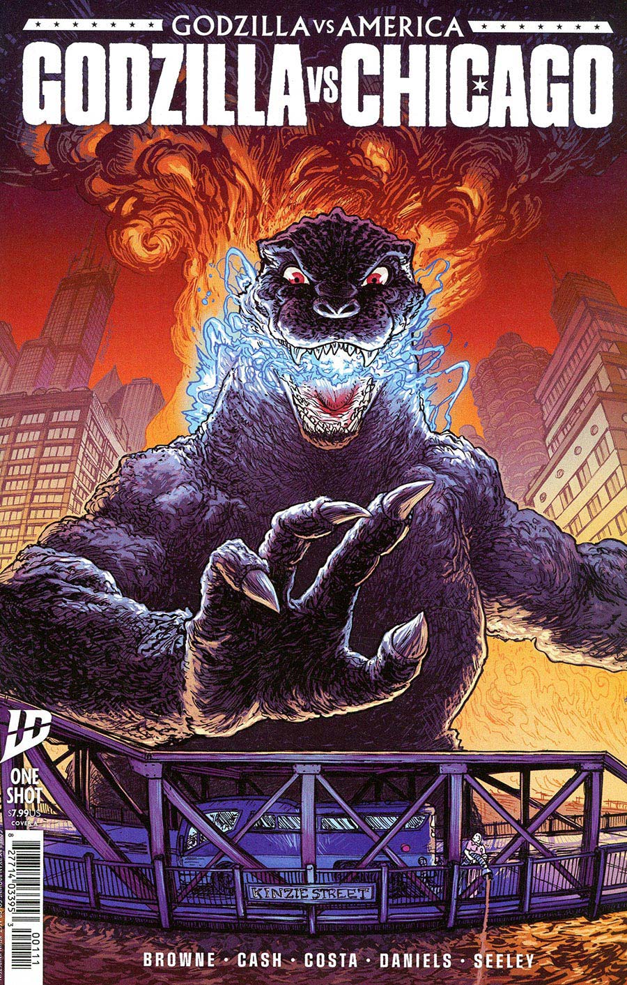 Godzilla vs America Godzilla vs Chicago #1 (One Shot) Cover A Regular Ryan Browne Cover