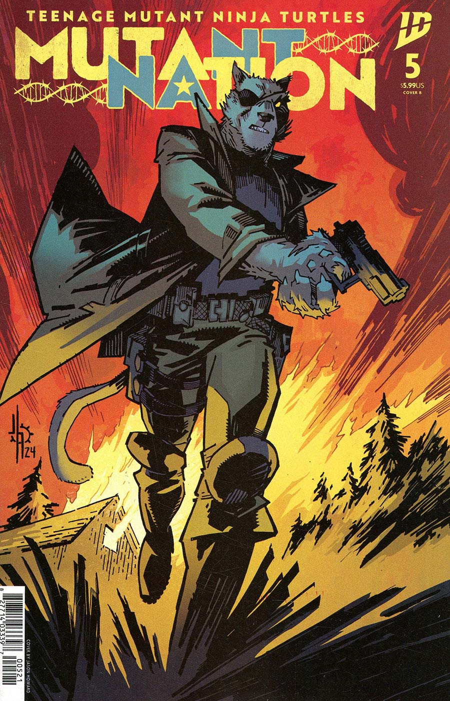 Teenage Mutant Ninja Turtles Mutant Nation #5 Cover B Variant Jason Howard Cover