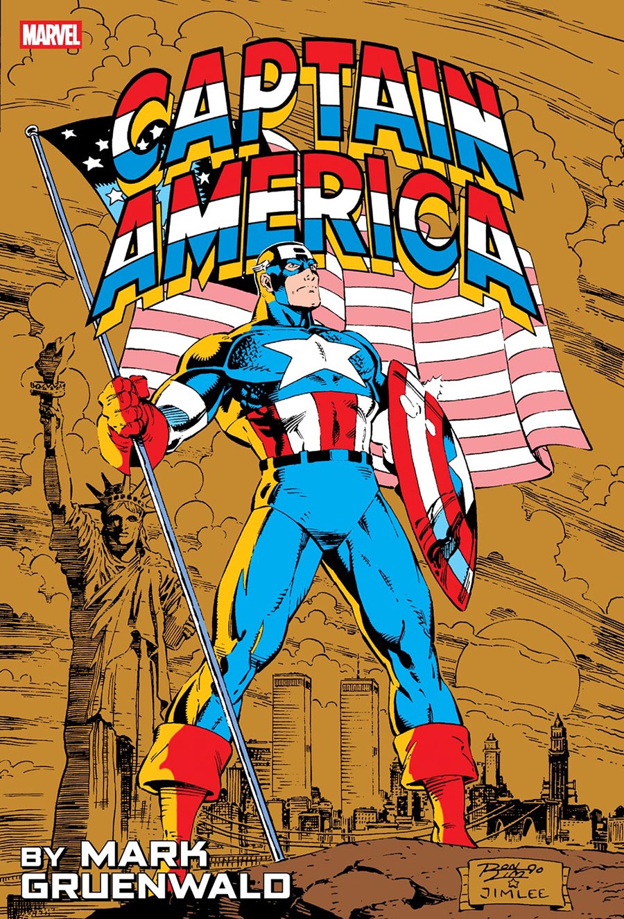 Captain America By Mark Gruenwald Omnibus Vol 2 HC Book Market Ron Lim Anniversary Cover