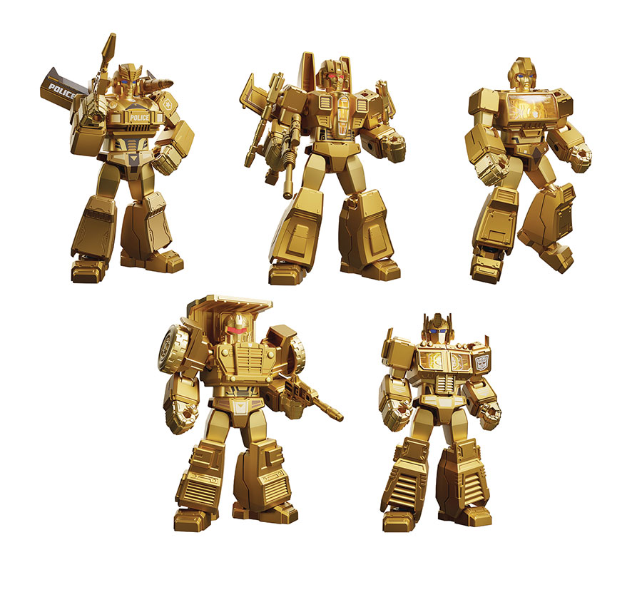 Blokees Transformers Limited Edition Gold Series Model Kit Box Set