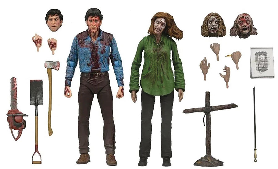 Evil Dead Ultimate Bloody Ash & Cheryl Williams 2-Pack Action Figure