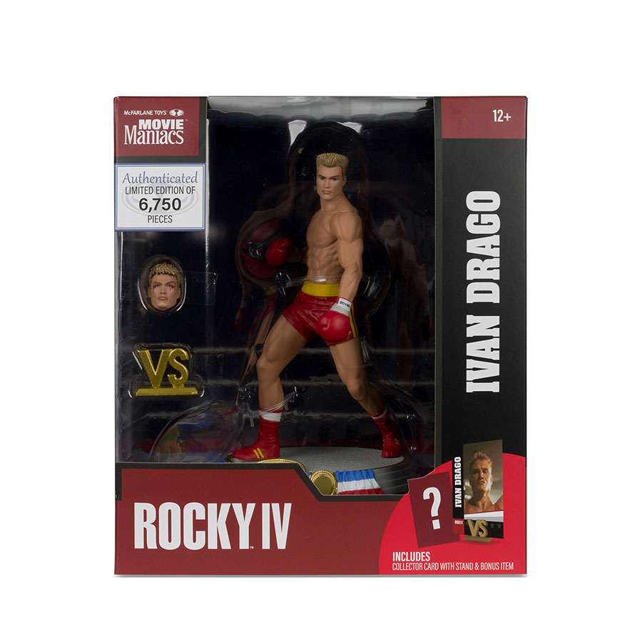 Movie Maniacs Rocky Wave 3 Rocky IV Ivan Drago 6-Inch Posed Action Figure
