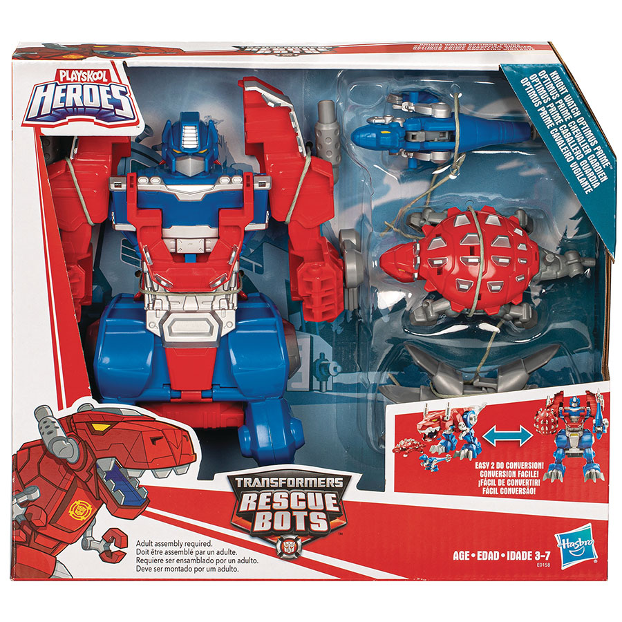 Transformers Rescue Bots Knight Watch Optimus Prime Action Figure