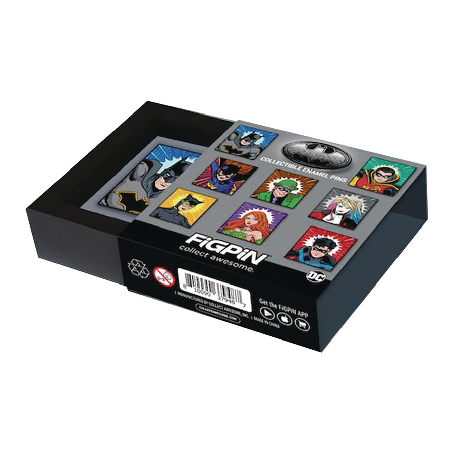 FigPin DC Batman Mystery Mini Pin Blind Mystery Box 10-Piece Display