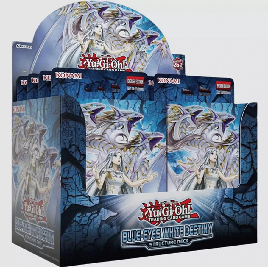 Yu-Gi-Oh Blue Eyes White Destiny Structure Deck Display (8-Count)