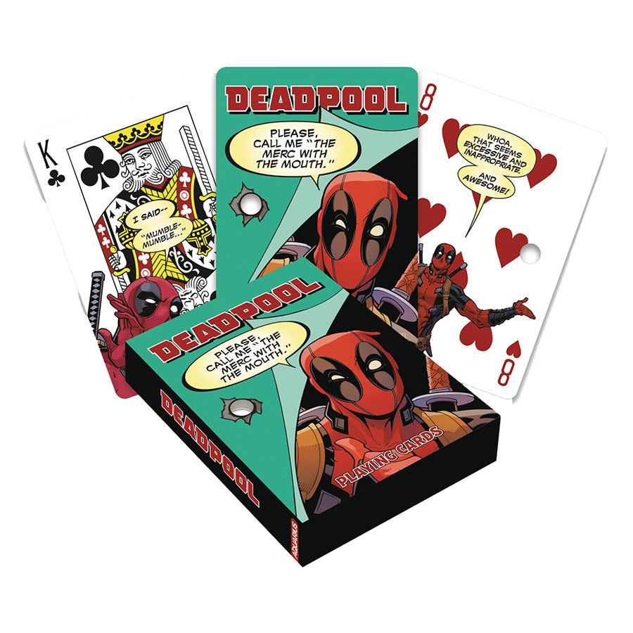Deadpool Quotes Playing Cards
