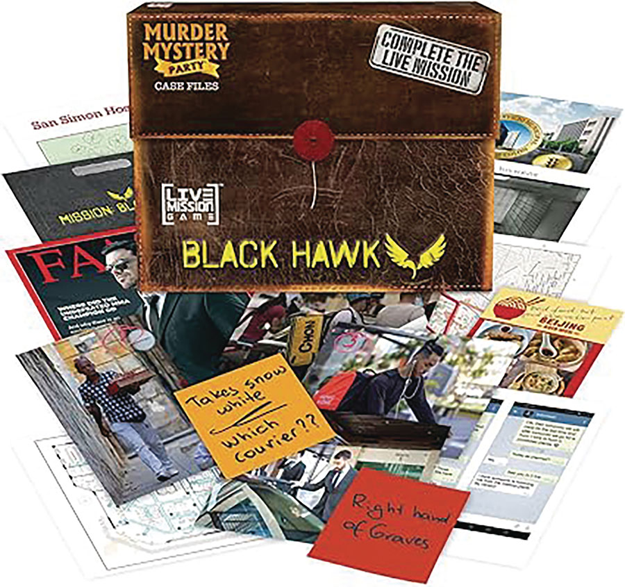 Murder Mystery Party Case Files Mission Black Hawk Game