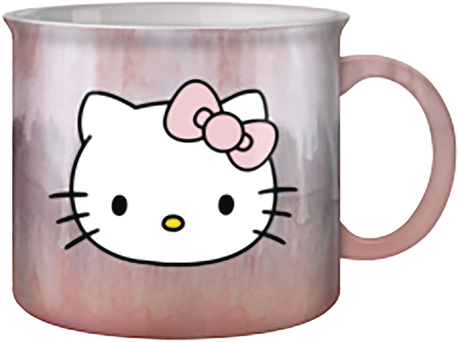 Hello Kitty Light Pink Reactive Glaze 20-Ounce Camper Mug