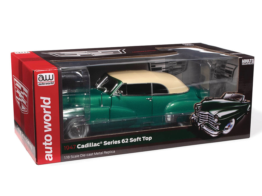 Auto World 1947 Cadillac Series 62 Cabriolet 1/18 Scale Die-Cast Vehicle