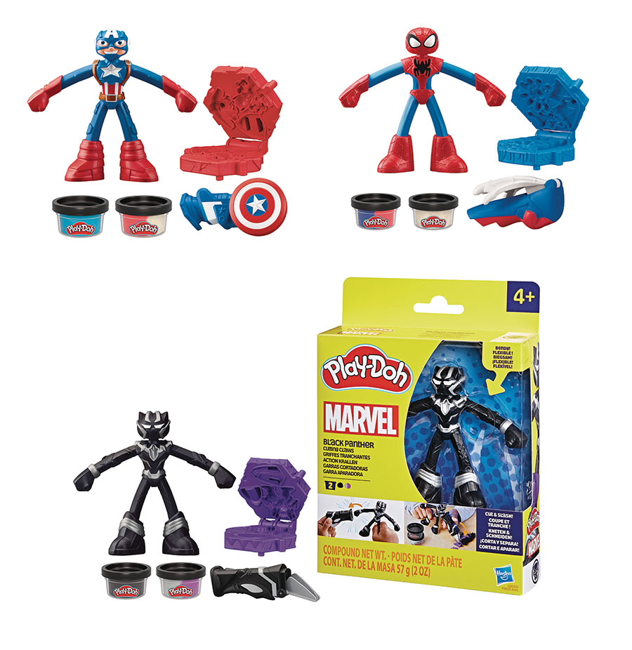 Play-Doh Marvel Armor Maker Lab Figure Assortment Case 202401