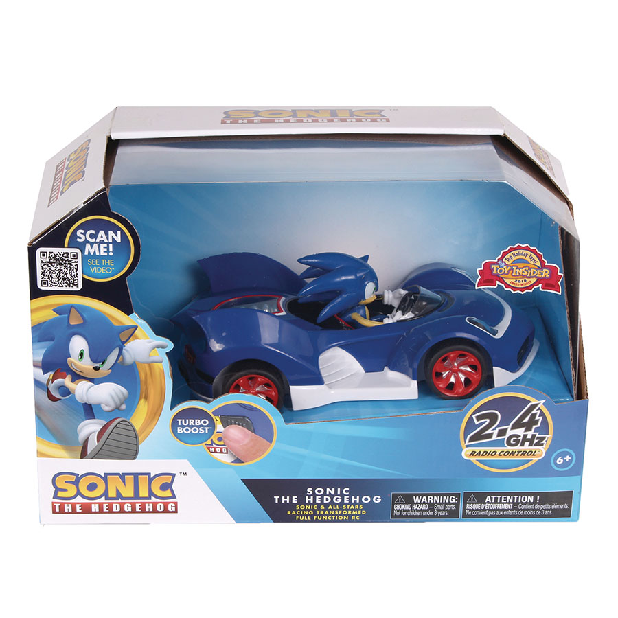 Sonic The Hedgehog Sonic Car With Lights 2.4Ghz R/C Vehicle