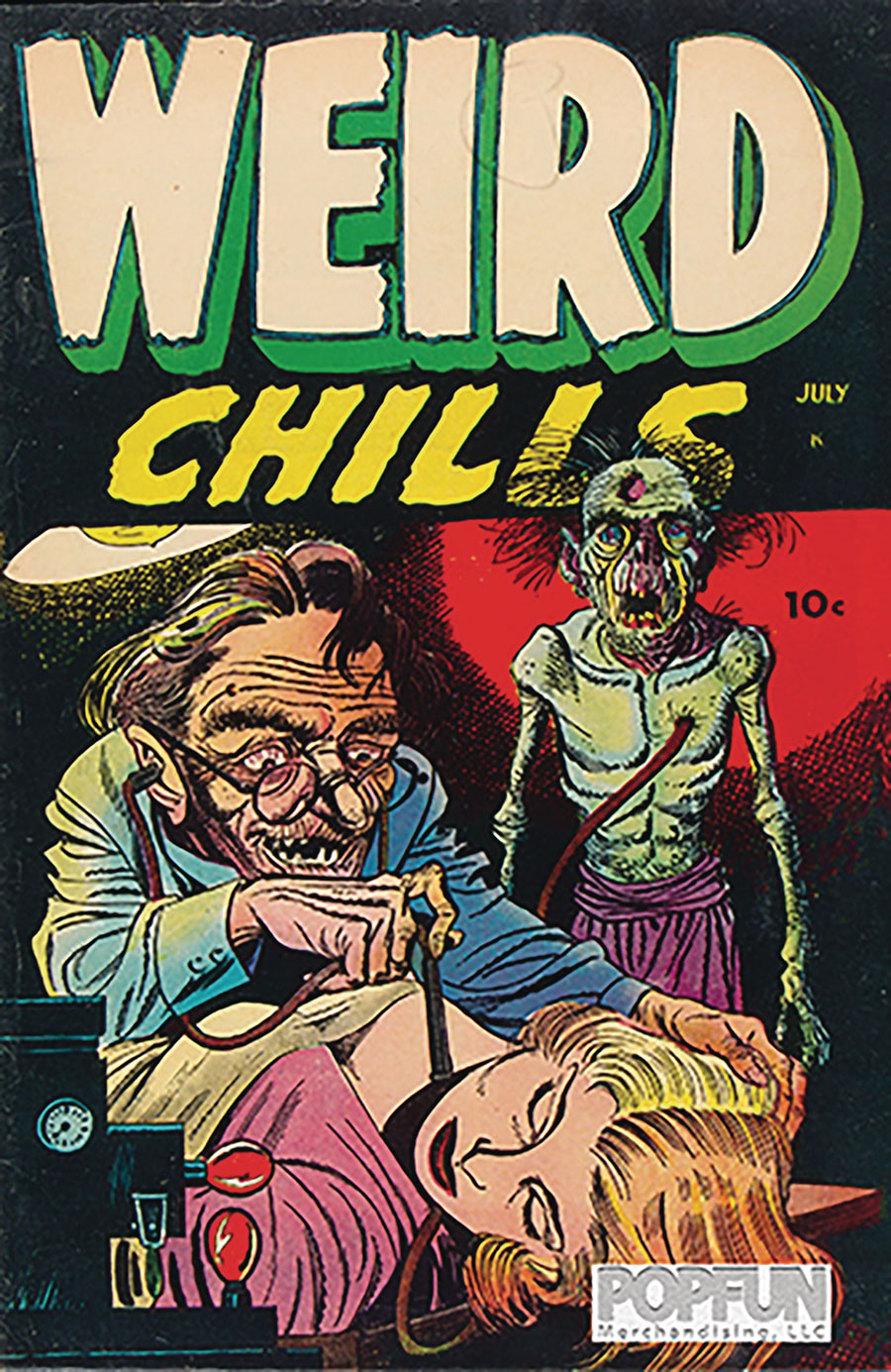 Pre-Code Horror Weird Chills 1 17x12-Inch Metal Sign