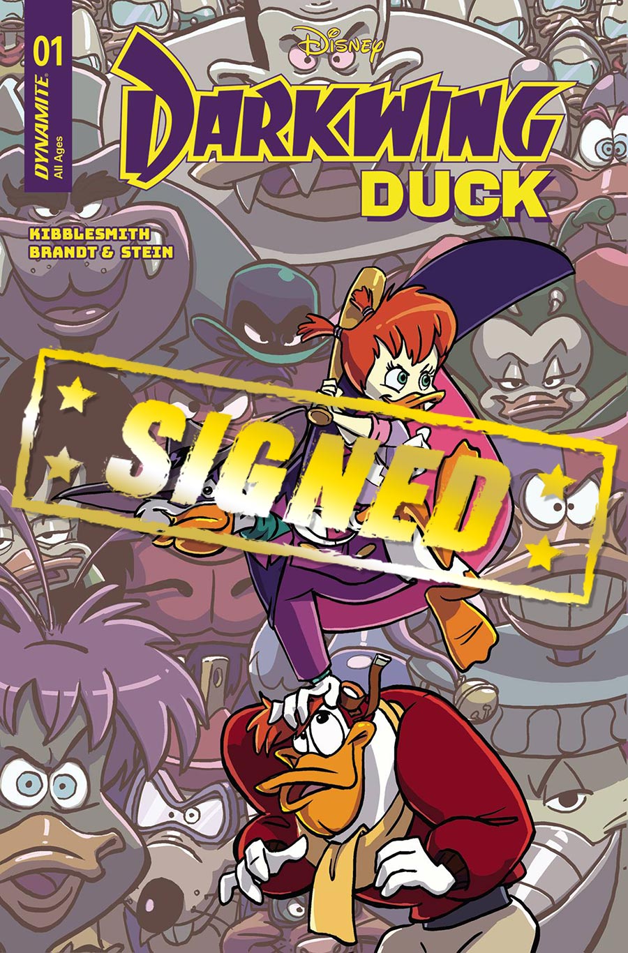 Darkwing Duck Vol 4 #1 Cover U Incentive Tad Stones Cover Signed By Tad Stones