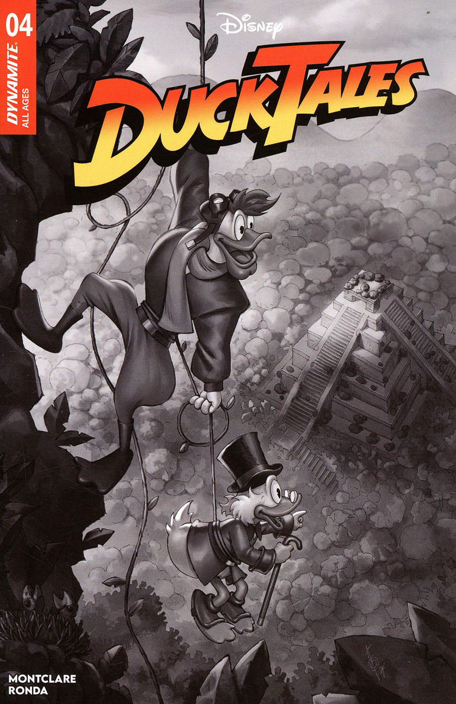 Ducktales Vol 5 #4 Cover G Incentive Alan Quah Black & White Cover