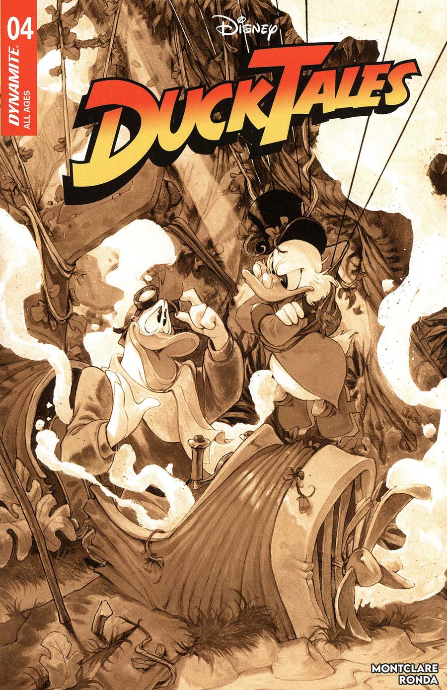 Ducktales Vol 5 #4 Cover H Incentive Ivan Bigarella Sepia Cover