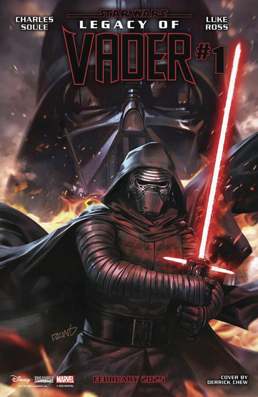 Star Wars Legacy Of Vader #1 Cover M DF Signed By Charles Soule