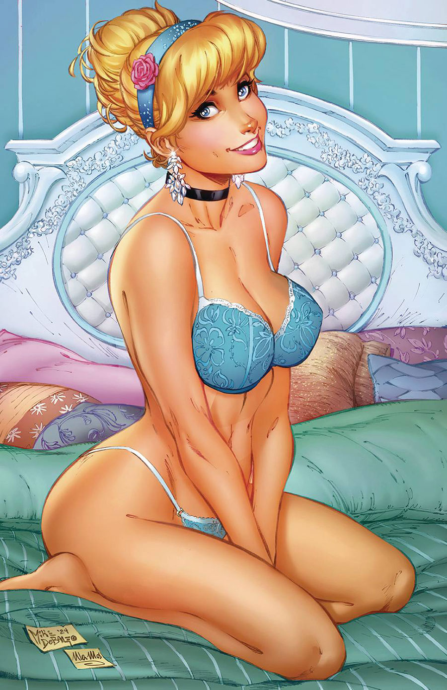 Terror And Fury Rise Of The Night #2 Cover G Mike DeBalfo Cindy Lingerie Retailer Variant Cover