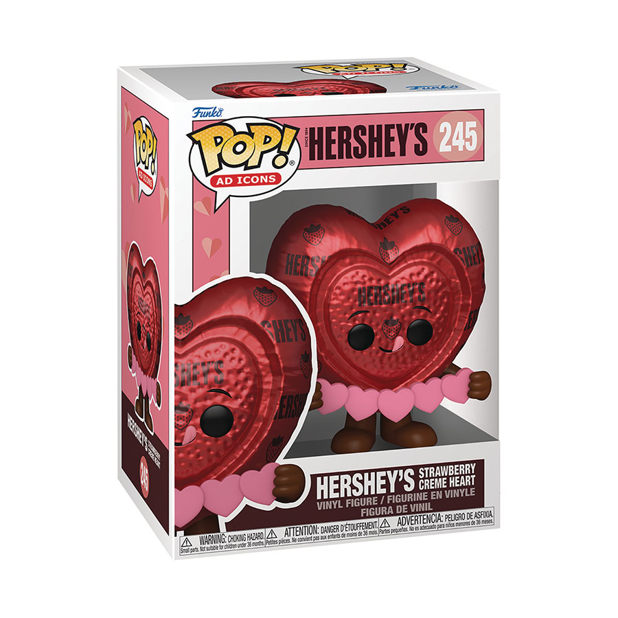 POP Ad Icons Hersheys Strawberries & Creme Heart Vinyl Figure