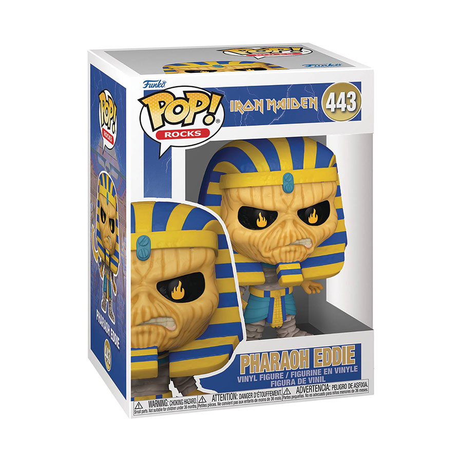 POP Rocks Iron Maiden Pharoah Eddie Vinyl Figure