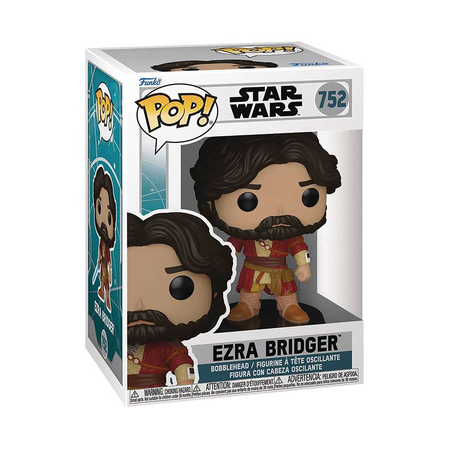 POP Star Wars Ahsoka Ezra Bridger With Lightsaber Vinyl Bobble Head