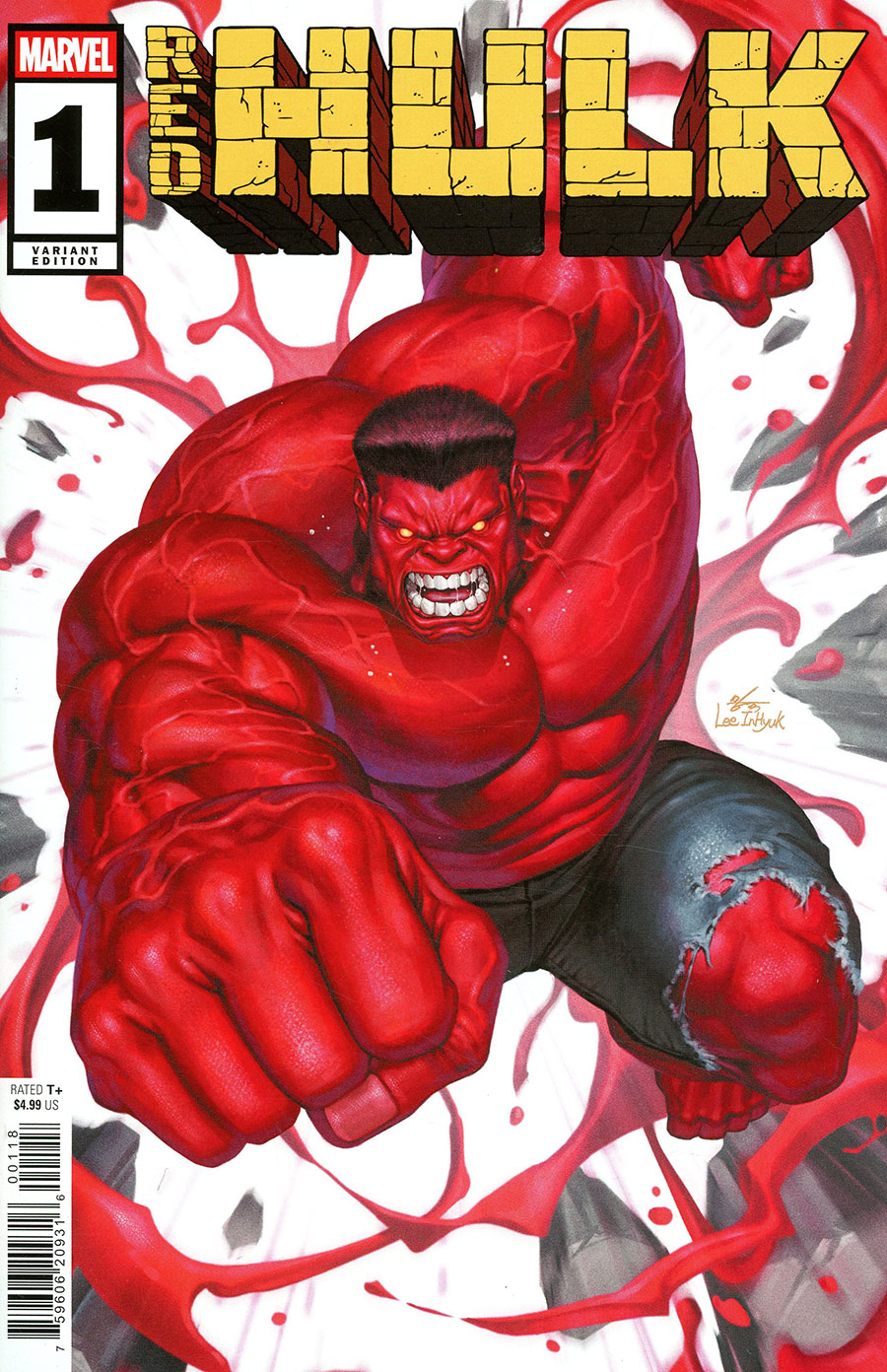 Red Hulk #1 Cover J Incentive Inhyuk Lee Variant Cover (One World Under Doom Tie-In)