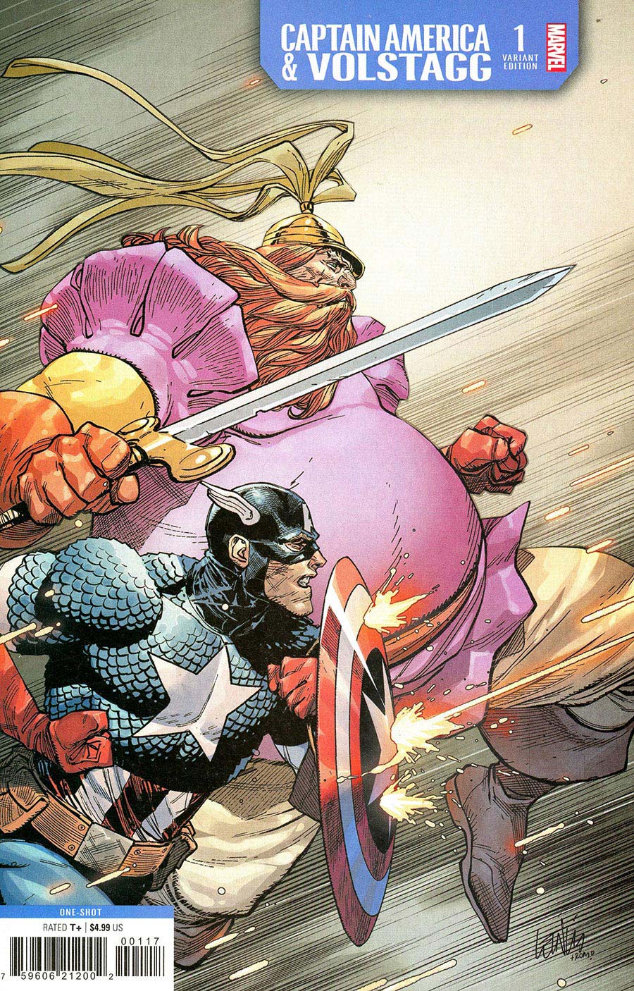 Captain America & Volstagg #1 (One Shot) Cover D Incentive Leinil Francis Yu Variant Cover