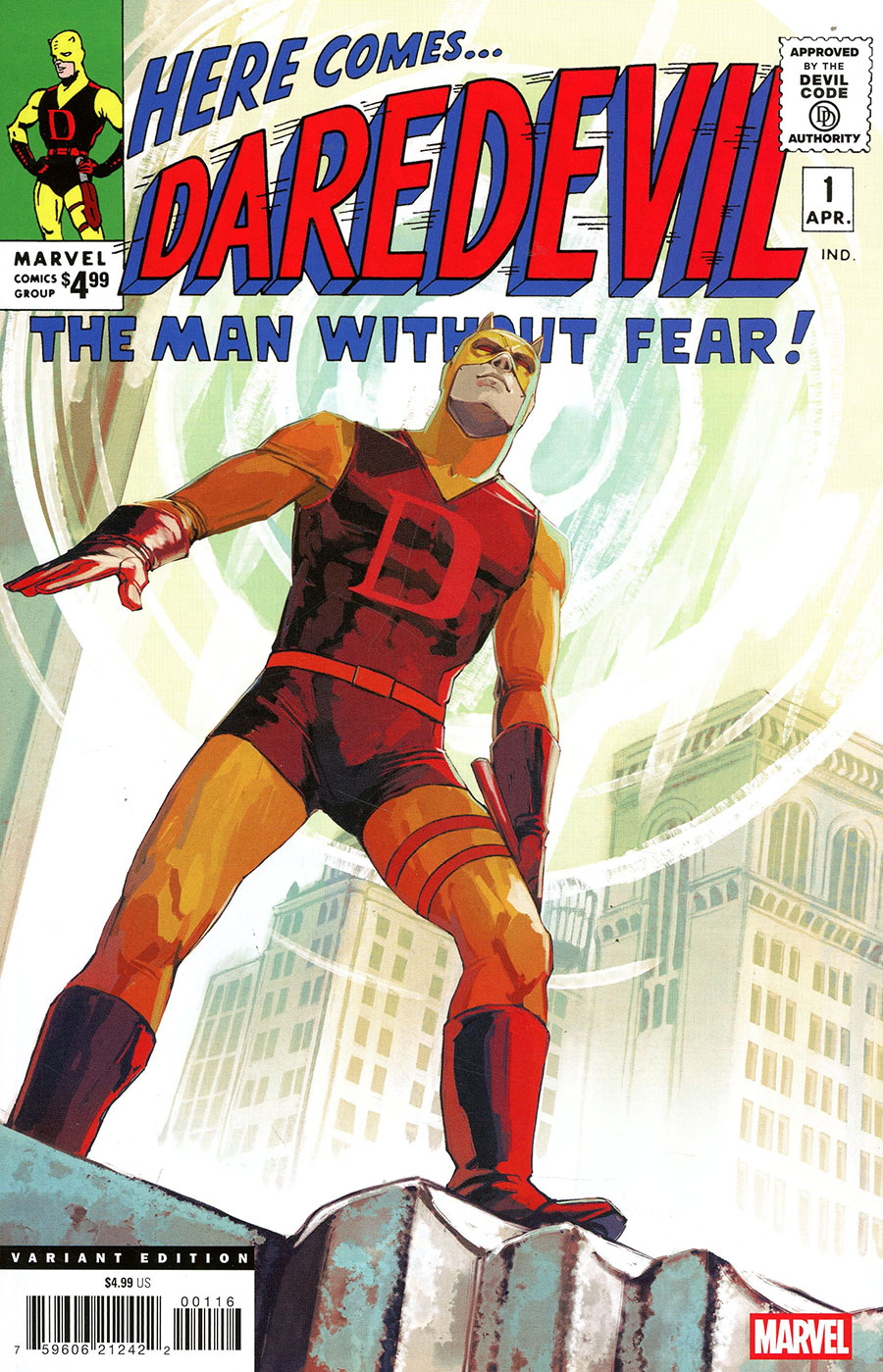 Daredevil #1 Cover G Facsimile Edition Incentive Stephanie Hans Variant Cover