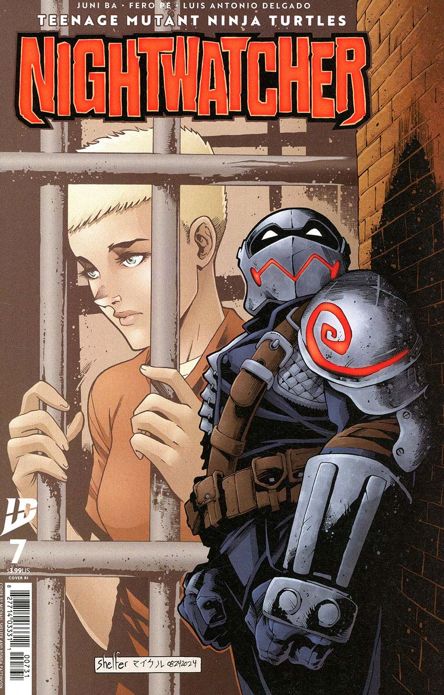 Teenage Mutant Ninja Turtles Nightwatcher #7 Cover C Incentive Michael Shelfer Variant Cover
