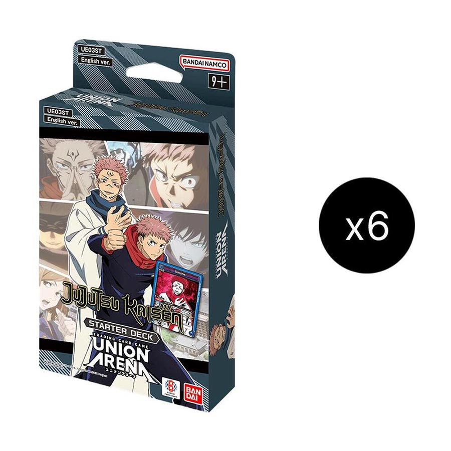 Bandai Union Arena Jujutsu Kaisen Starter Deck Display (6-Count)