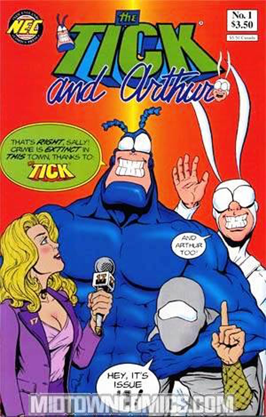 Tick and Arthur #1 Cover C Signed by Sean Wang No COA