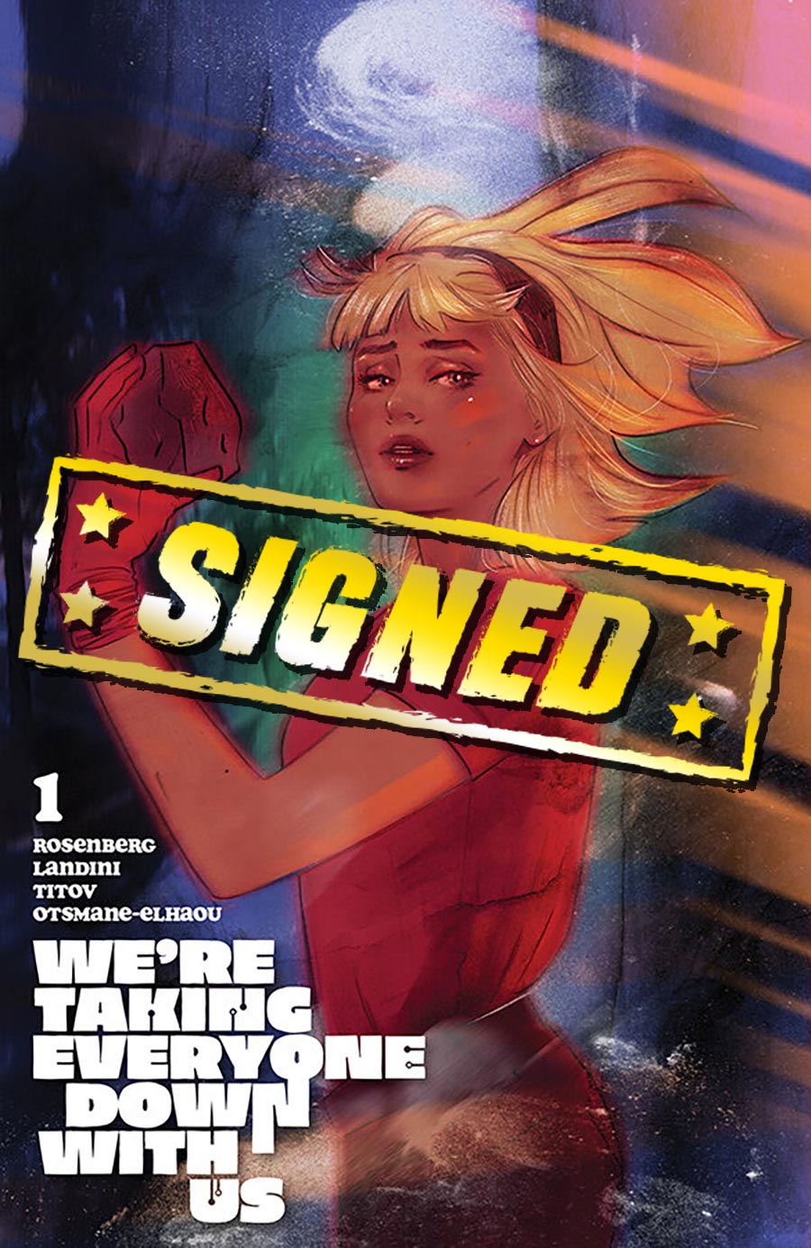 Were Taking Everyone Down With Us #1 Cover J Variant Tula Lotay Cover Signed By Matthew Rosenberg