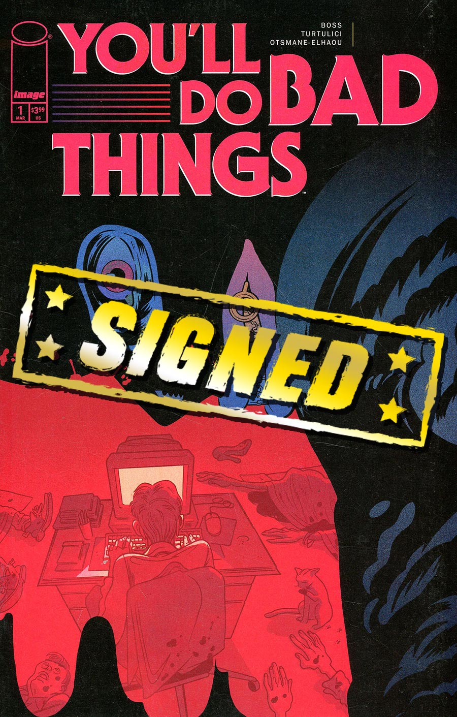 Youll Do Bad Things #1 Cover F Regular Tyler Boss Cover Signed By Tyler Boss