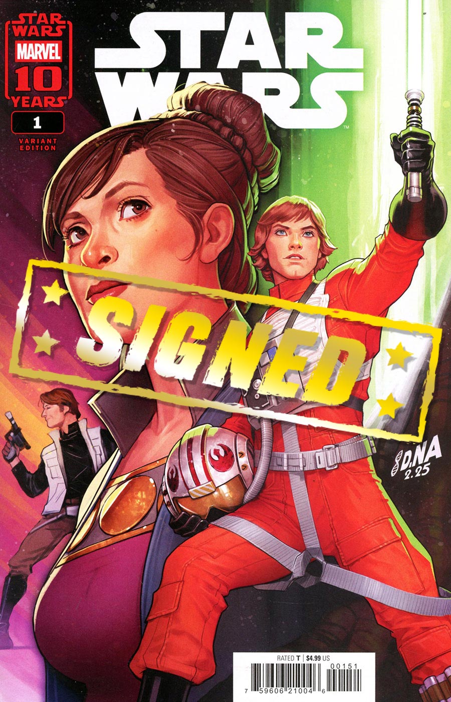Star Wars Vol 6 #1 Cover T Variant David Nakayama Cover Signed By Alex Segura