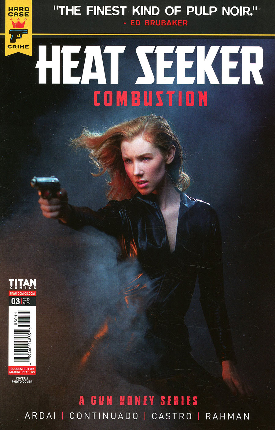 Hard Case Crime Heat Seeker Combustion A Gun Honey Series #3 Cover J Variant Photo Cover