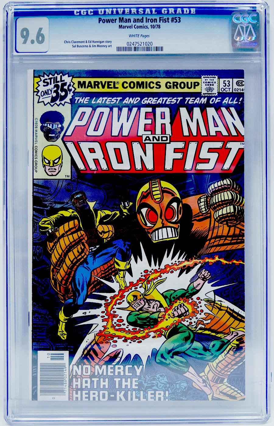 Power Man And Iron Fist #53 Cover B CGC 9.6