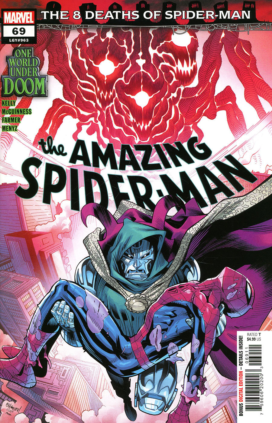 Amazing Spider-Man Vol 6 #69 Cover A Regular Ed McGuinness Cover (One World Under Doom Tie-In)