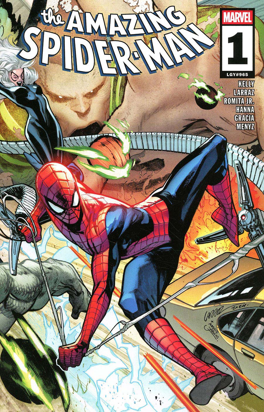 Amazing Spider-Man Vol 7 #1 Cover A Regular Pepe Larraz Wraparound Cover (Limit 1 Per Customer)