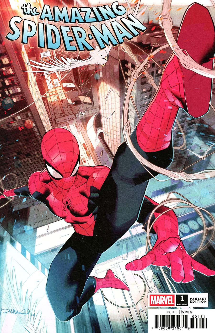 Amazing Spider-Man Vol 7 #1 Cover B Variant Simone Di Meo Cover (Limit 1 Per Customer)
