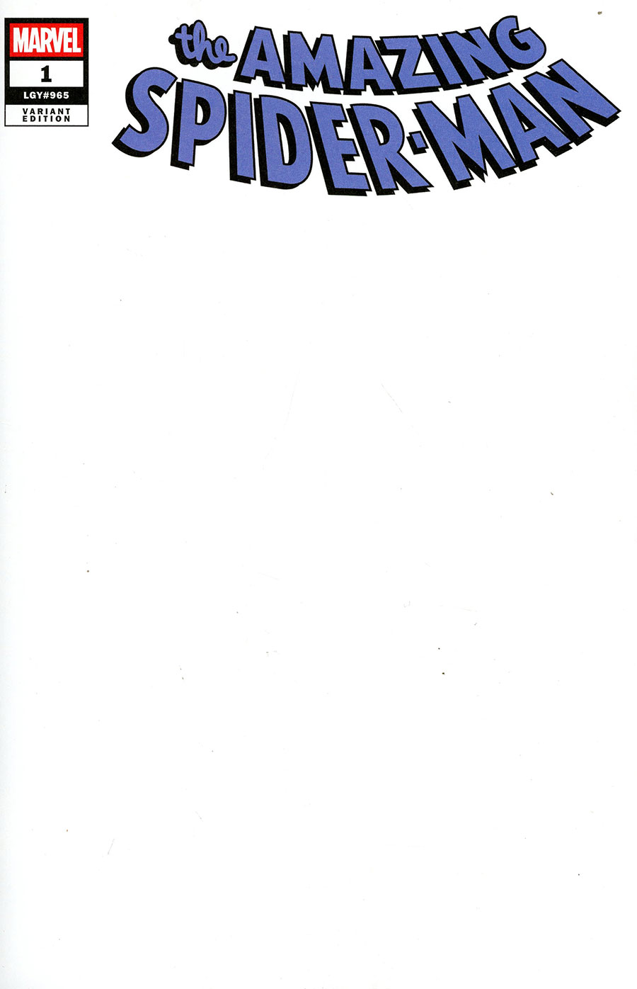 Amazing Spider-Man Vol 7 #1 Cover H Variant Blank Cover