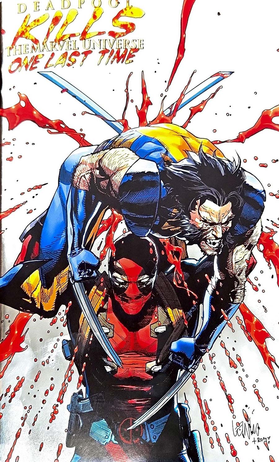 Deadpool Kills The Marvel Universe One Last Time #1 Cover F Variant Leinil Francis Yu Foil Cover