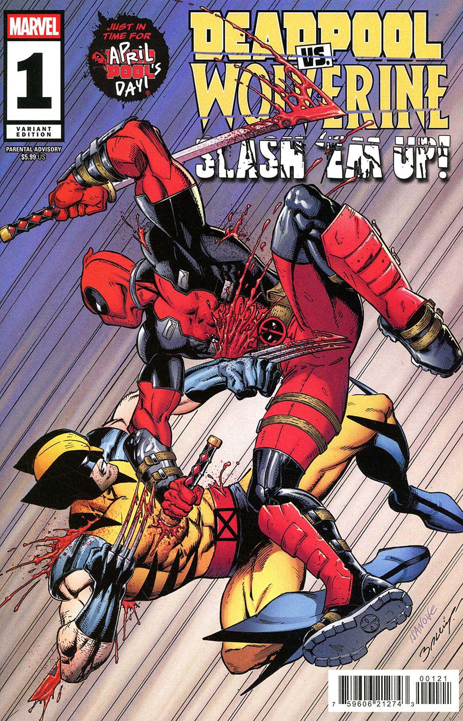 Deadpool vs Wolverine Slash Em Up #1 (One Shot) Cover B Variant Mark Bagley Cover