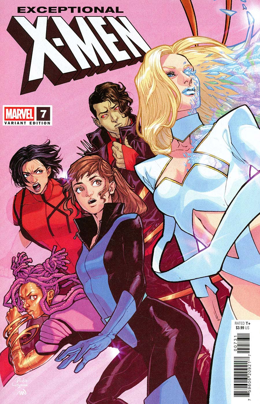 Exceptional X-Men #7 Cover C Variant Rickie Yagawa Cover (X-Manhunt Collateral Damage Tie-In)