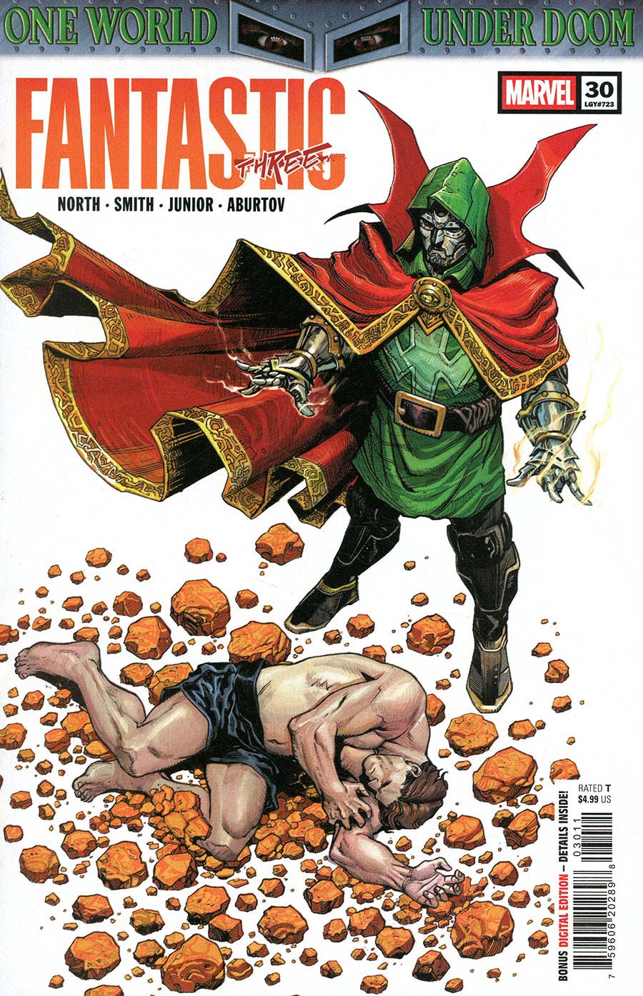 Fantastic Four Vol 7 #30 Cover A Regular Joshua Cassara Cover (One World Under Doom Tie-In)